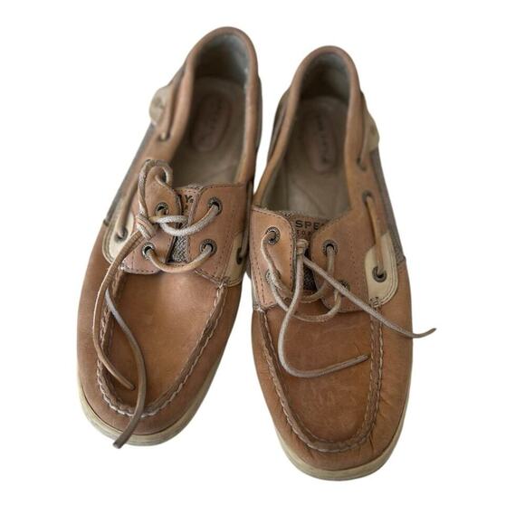 Sperry women’s size 8.5 leather top sider slip on shoes - Picture 4 of 10